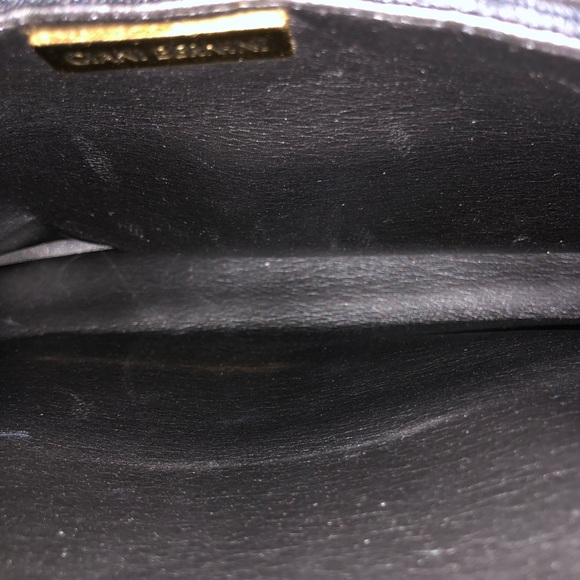 Giani Bernini Navy Leather Shoulder Bag - Picture 8 of 10